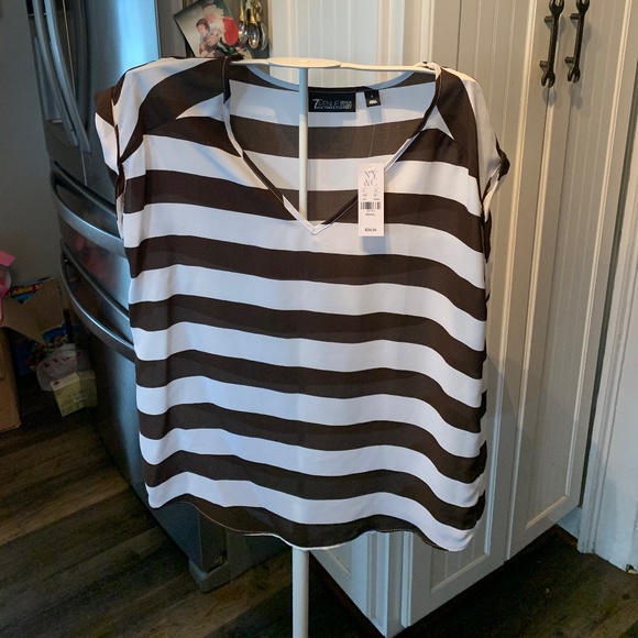 7th ave‎ design studio  NY&C sheer blouse. NWT. Retail 39.95 - Picture 1 of 5